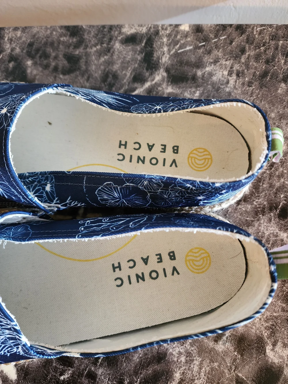 Vionic Ocean Blue Laguna Slip Espadrille